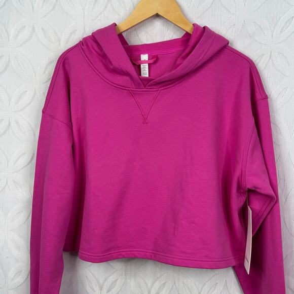 Lululemon All Yours Cropped Terry Hoodie Sonic Pink Plus Size 18 NWT - Picture 10 of 15